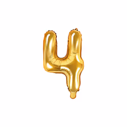 PartyDeco FB10M-4-019, Ballon-jouet, Feuille, Or, Monochromatique, Universel, Universel