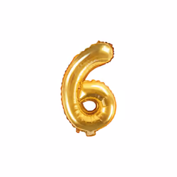 PartyDeco FB10M-6-019, Ballon-jouet, Feuille, Or, Monochromatique, Universel, Universel
