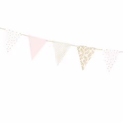 PartyDeco FLG16-KARTON décoration de fête Banderole en tissu