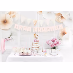 PartyDeco FLG16-KARTON décoration de fête Banderole en tissu