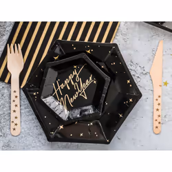 PartyDeco TPP28-010 Ustensile jetable Assiette