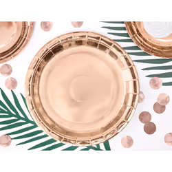 PartyDeco TPP36-019R Ustensile jetable Assiette