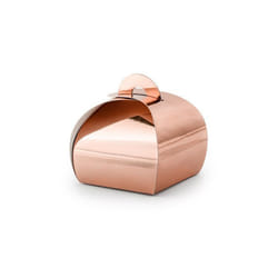 Lot de 10 boîtes dragées rose gold 6 x 6 x 55 cm
