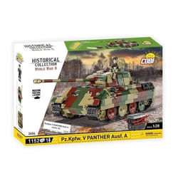 Jeu de construction - COBI - Pz.Kpfw. V Panther Ausf. A - Camouflage - 1152 éléments - 1 figurine tankiste