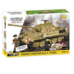 Jeu de construction - COBI - Panzer V Panther Ausf. G Pudel - 1133 éléments - 2 figurines - Marron