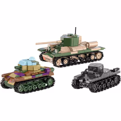 COBI Renault R35 - Valentine IX - Panzer I, Jeu de construction, 8 an(s), 595 pièce(s)