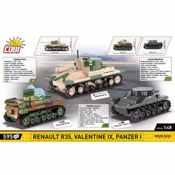 COBI Renault R35 - Valentine IX - Panzer I - Vue supplémentaire 4