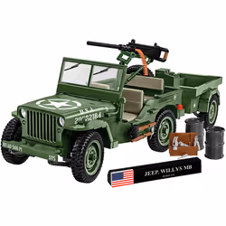COBI Willys MB & Trailer - Executive Edition, Jeu de construction, 10 an(s), 1580 pièce(s)