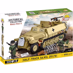 Jeu de construction - COBI - Half-Track Sd.Kfz.251/10 - 500 éléments - 6 ans - Vert