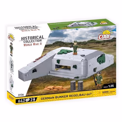 COBI 3136 - GERMAN BUNKER REGELBAU 667 - JEU DE CONSTRUCTION - BLANC