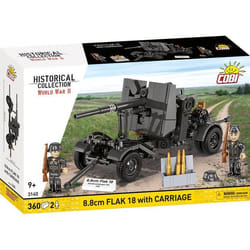 Jeu de construction - COBI - COBI 3140 - 8.8 cm Flak 18 - Avec affût - Noir