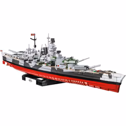 COBI -4839, Modèle réduit de navire militaire, Kit de montage, 1:300, Battleship Tirpitz, unisexe, World War II