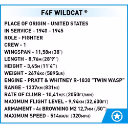 COBI F4F Wildcat - Northrop Grumman - Vue supplémentaire 12