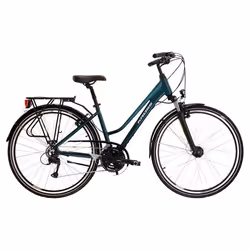 Vélo de Trekking - Kross - Trans 4.0 - Femme - Shimano 21 Vitesses - Turquoise