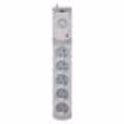 Bloc multiprises - KEL - 5 prises - 2 ports USB - 3m - 10A - Gris