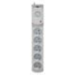 Bloc multiprises - KEL - 5 prises - 2 ports USB - 3m - 10A - Gris
