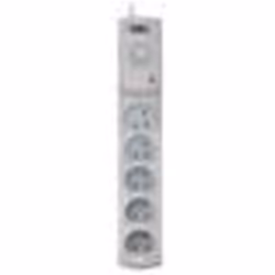 Bloc multiprises - KEL - 5 prises - 2 ports USB - 5m - 10A - Noir
