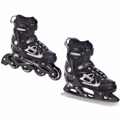 Roller en ligne et patins à glace RAVEN SPIRIT noir - pointure ajustable 33 au 43