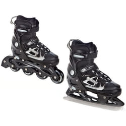 Roller en ligne et patins à glace RAVEN SPIRIT noir - pointure ajustable 33 au 43