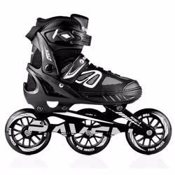 Roller en ligne RAVEN Advance à grandes roues - Noir - Pointure ajustable - ABEC7
