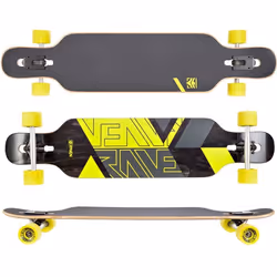 Longboard - RAVEN - TOREX - Jaune - Glisse urbaine - Loisir