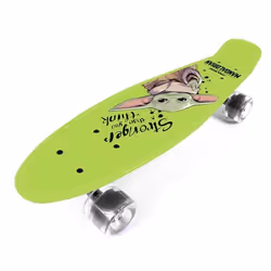 Planche de skate enfant Seven Penny Board Mandalorian - Grogu - vert - 216x57/55x145 cm
