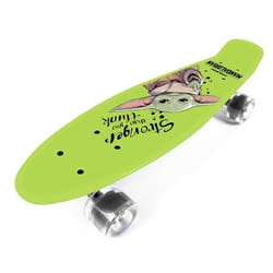 Planche de skate enfant Seven Penny Board Mandalorian - Grogu - vert - 216x57/55x145 cm