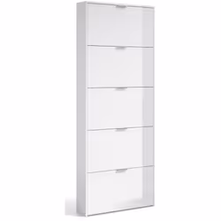 Description générale Commode meuble à chaussures en mélamine de haute qualité, idéale pour le rangement de 15 paires de chaus ...