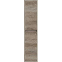 Pegane - Colonne Suspendue avec 2 portes coloris nordik - Longueur 30 x Hauteur 140 x Profondeur 25,5 cm