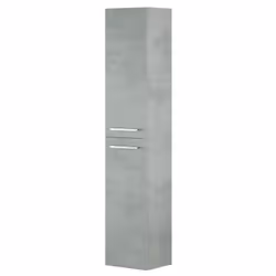 Colonne Salle de bain suspendue avec 2 portes décor béton. Produit certifié PEFC (association espagnole pour la durabilité de ...