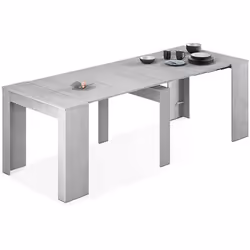 Table à manger console extensible à 5 positions qui vous permettra de passer de 50cm à 235cm de longueur . Cette table basse  ...