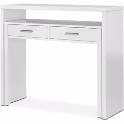 Table console extensible convertible en bureau informatique design contemporain et meuble multifonctionnel, idéal pour les pe ...