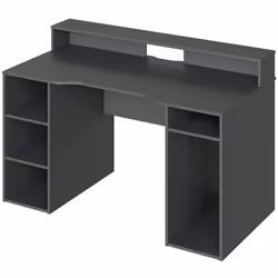 Bureau design Gamer ou table ordinateur moderne fabriqué en panneau de particules mélaminé. Classification conforme selon la ...