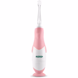 Cette brosse à dents électrique NENO Denti Pink brosse les dents de l’enfant rapidement, efficacement et en douceur.