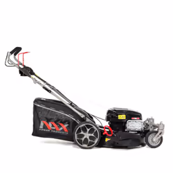 NAX Power 5000S tondeuse à gazon Marcher derrière un tracteur tondeuse Essence Noir, Gris