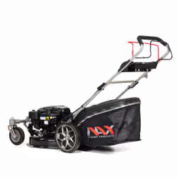 NAX Power 5000S tondeuse à gazon Marcher derrière un tracteur tondeuse Essence Noir, Gris