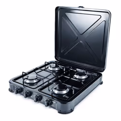 Promis KG400B, Noir, Comptoir, Gaz, Metaltek, 4 zone(s), 4 zone(s)