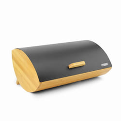 Boîte à pain - FRANCESCO - PCH-3B - Ovale - Bois de bambou - Couleur noire