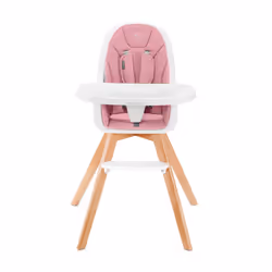 Kinderkraft TIXI Chaise haute traditionnelle Siège rembourré Rose
