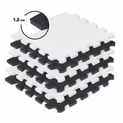Kinderkraft Luno mousse Noir, Blanc Tapis de jeux pour bébé