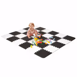 Kinderkraft Luno mousse Noir, Blanc Tapis de jeux pour bébé
