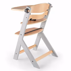 Kinderkraft KKKENOCGRY0000 chaise haute Chaise haute Booster Siège rigide Gris, Bois - Vue supplémentaire 5