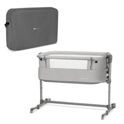 Kinderkraft Neste UP Lit pour bébé Coton, Métal Gris clair