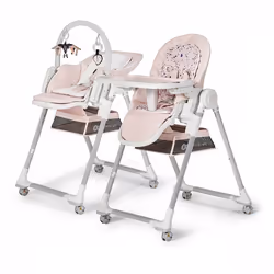 Kinderkraft LASTREE chaise haute Chaise haute Booster Siège rembourré Gris