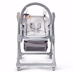 Kinderkraft LASTREE Chaise haute Booster Siège rembourré Gris - Vue supplémentaire 5