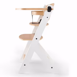 Kinderkraft ENOCK Chaise haute Booster Siège rigide Blanc, Bois - Vue supplémentaire 4