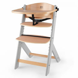 Kinderkraft ENOCK Chaise haute Booster Siège rigide Gris, Bois