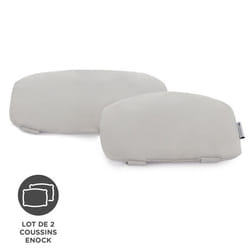 Coussins pour chaise haute - Kinderkraft - Enock Gray - 2 coussins - Fixations solides - Design universel