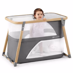 Kinderkraft Sofi lit pliant pour bébé Gris