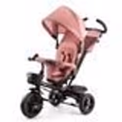 Tricycle Évolutif Kinderkraft AVEO De 9 Mois à 5 Ans Selle Pivotante Ceinture 3 Points Pliable Modulaire Roues Robustes Rose